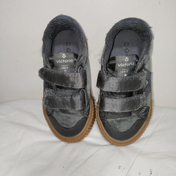 Victoria Nylon Deportivo Low Top Round Toe Trainers Shoes Khaki Kids Size 23 - Picture 5 of 9